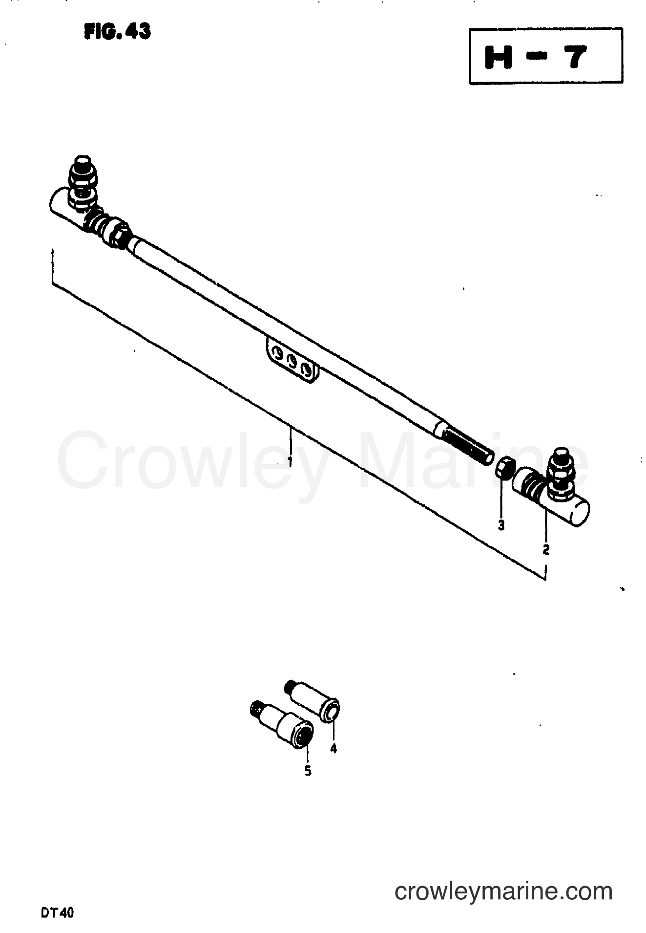 Suzuki Marine DT35 - TIE ROD