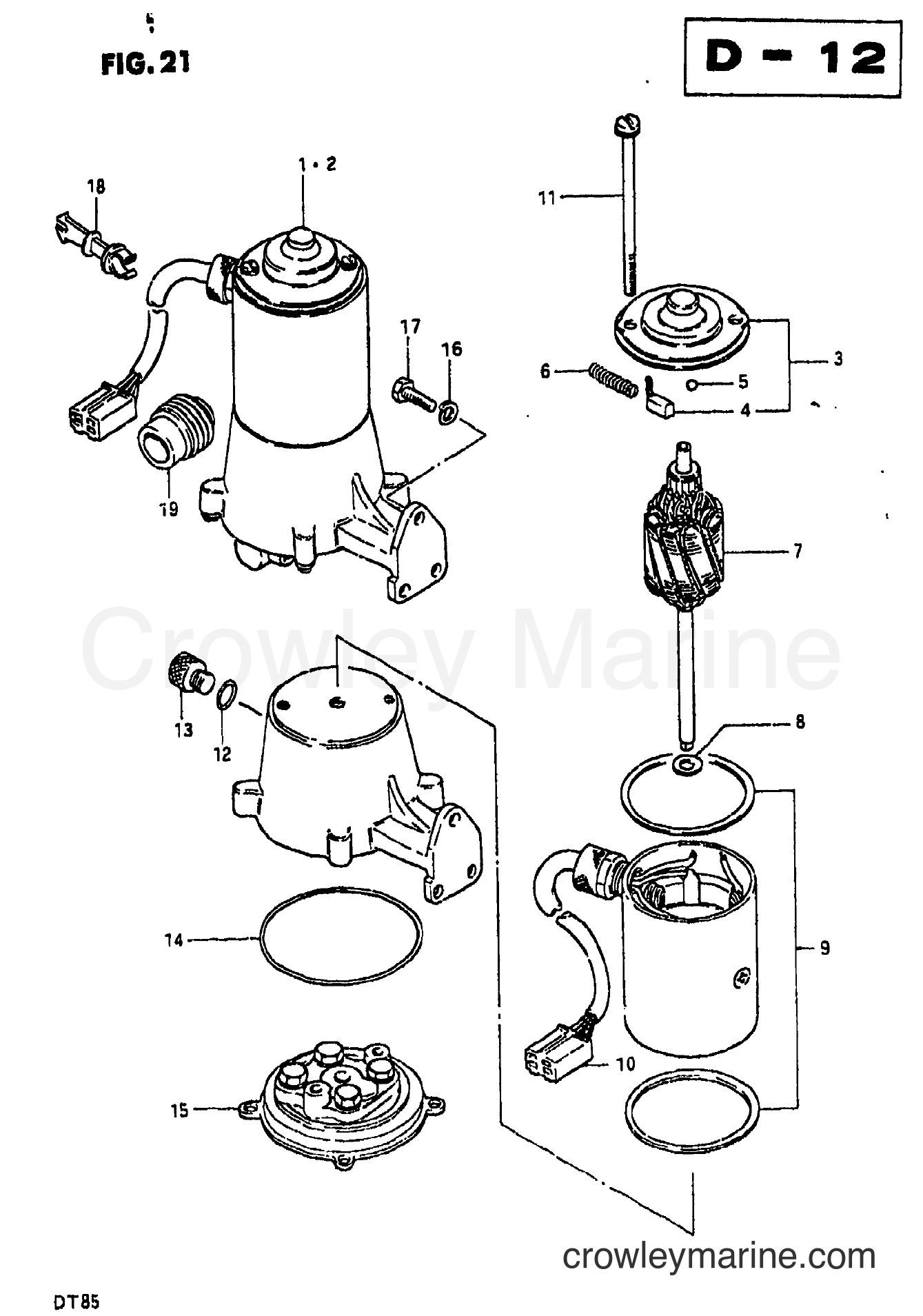 Suzuki Marine DT85 - POWER UNIT (TG, TJ)