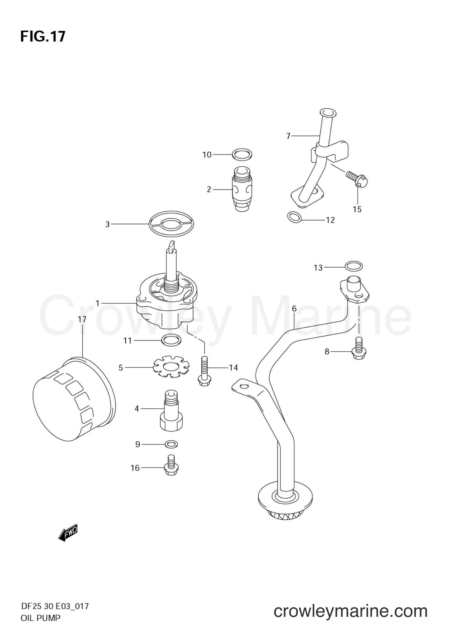 Suzuki Marine DF25 - OIL PUMP