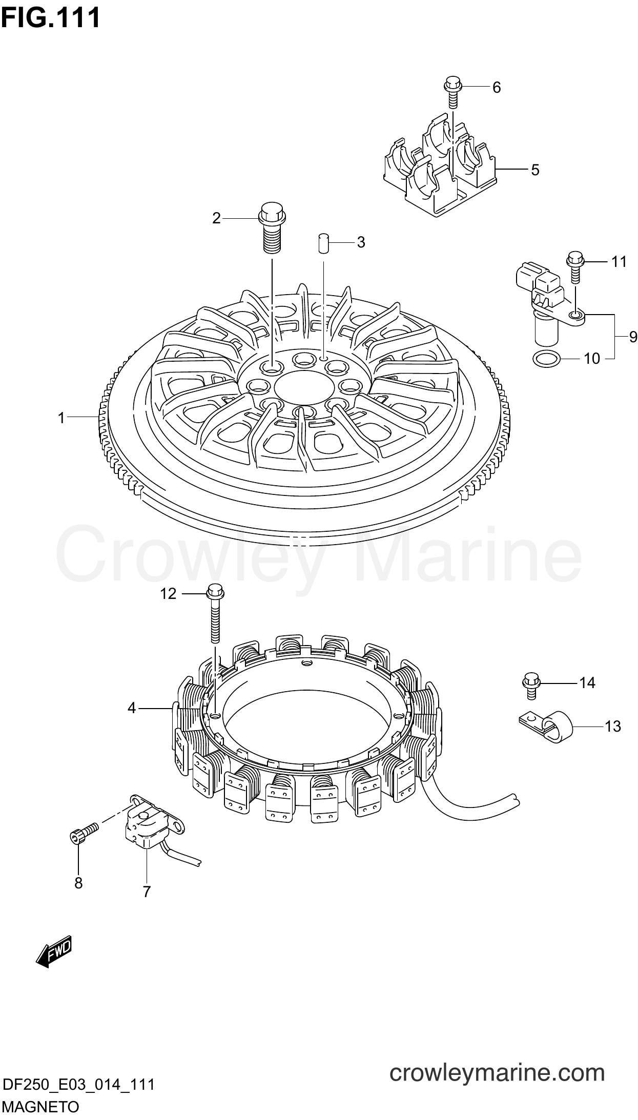 Suzuki Marine DF225 410001~ - MAGNETO (DF250Z E03)