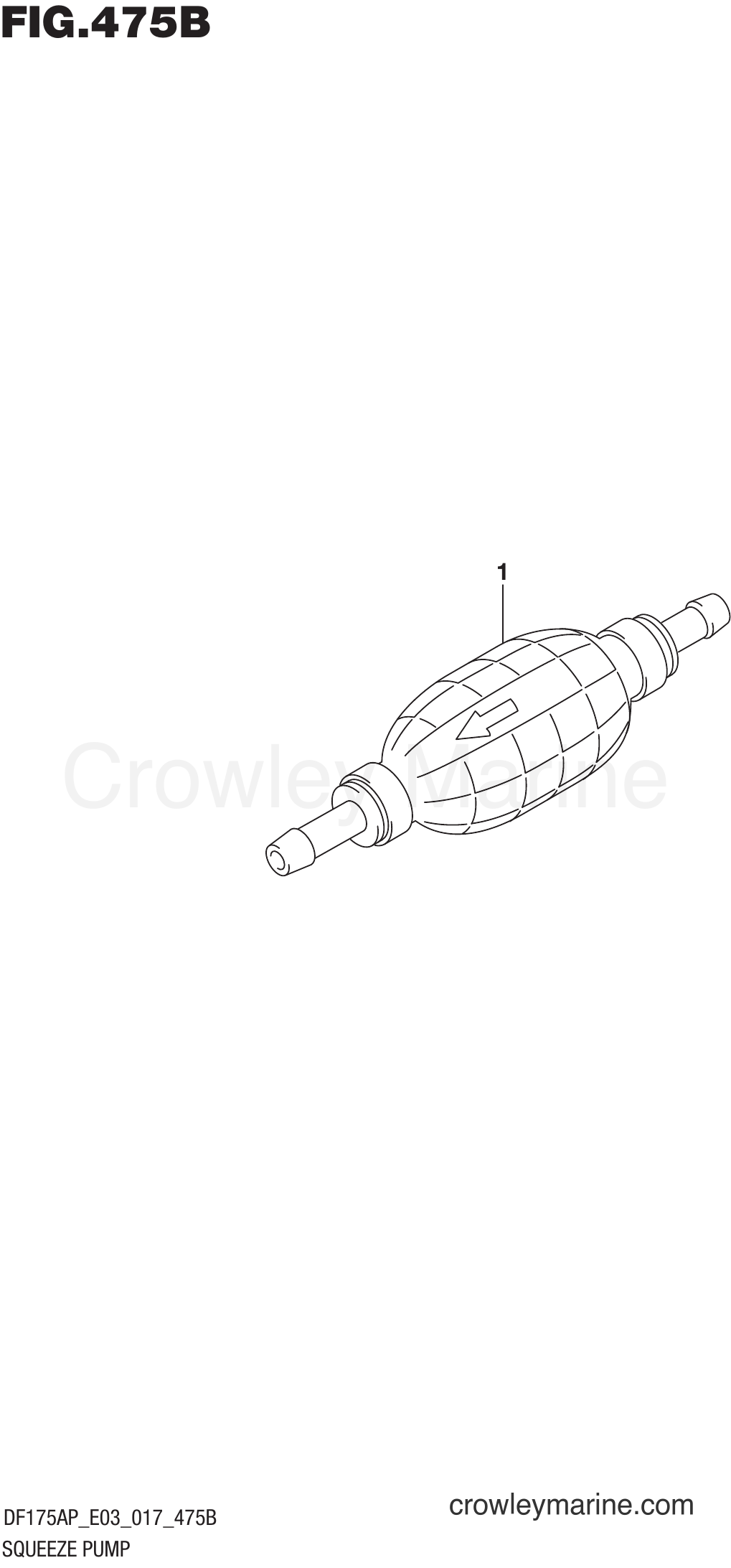 Suzuki Marine DF175AP 710001~ - SQUEEZE PUMP (DF175AP E03)
