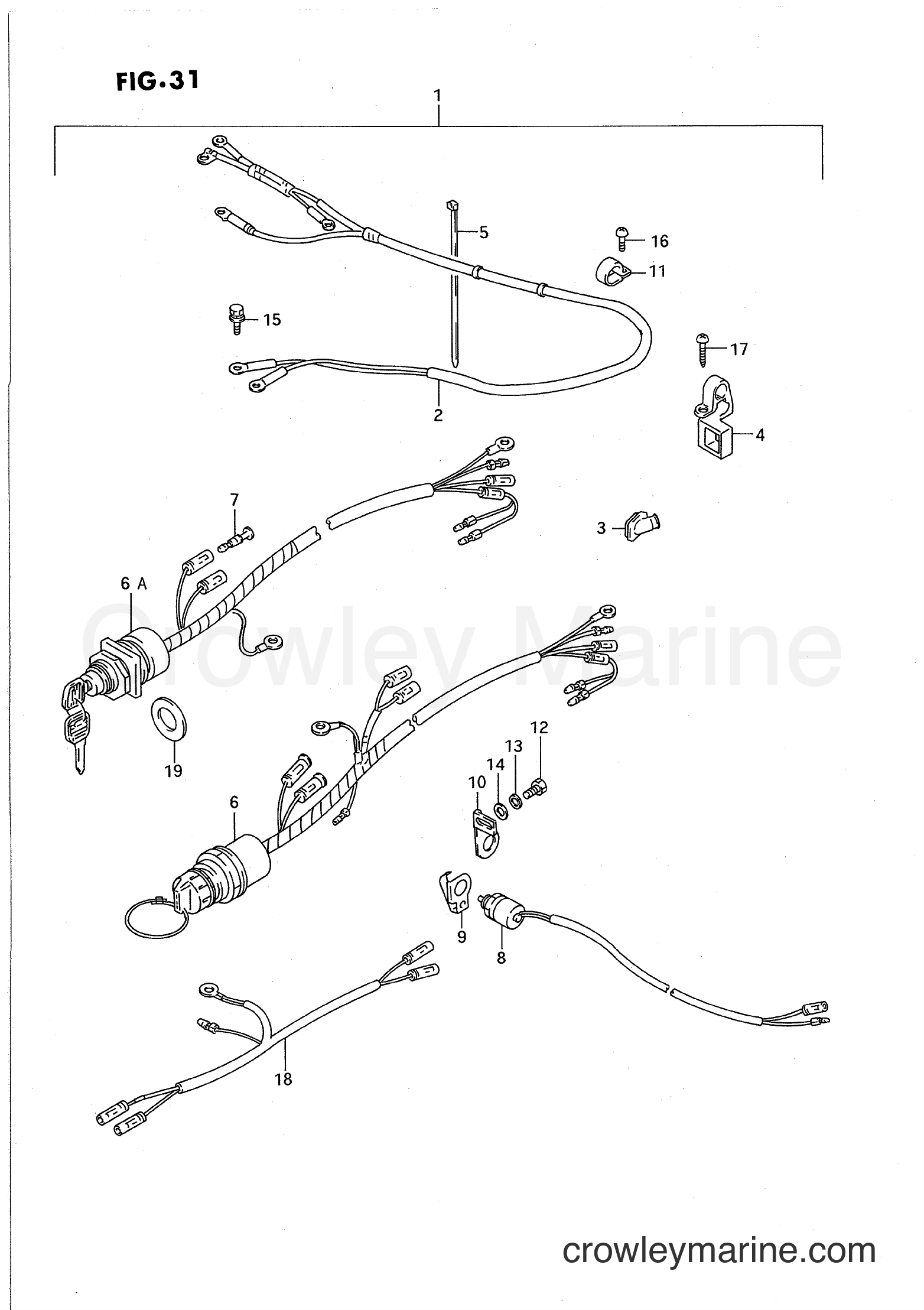 Suzuki Marine PU40 - OPT : ELECTRICAL FOR MANUAL STARTER (3)