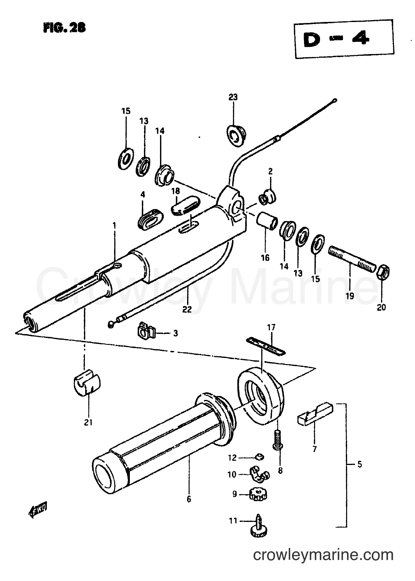 Suzuki Marine DT9 - HANDLE