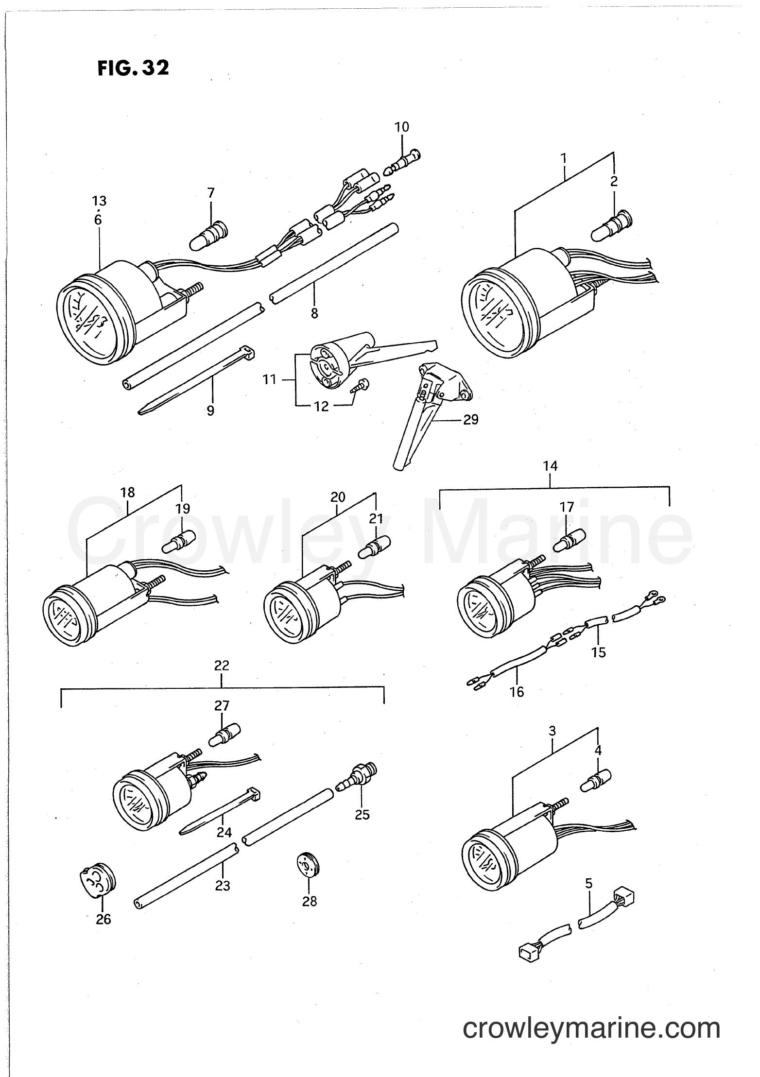Suzuki Marine PU85 - OPT : METER
