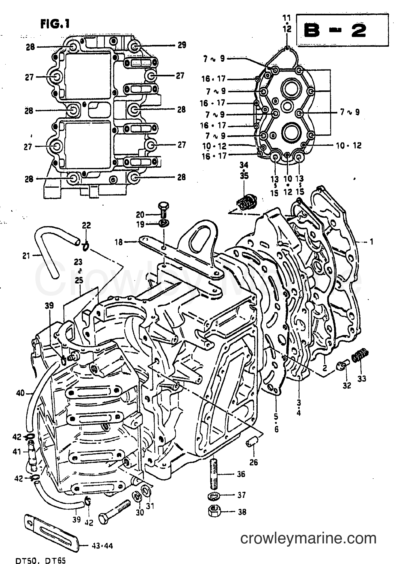 Suzuki Marine DT65 - CYLINDER