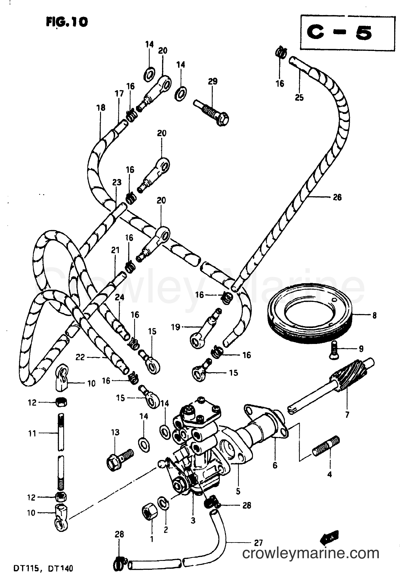 Suzuki Marine DT115 - OIL PUMP