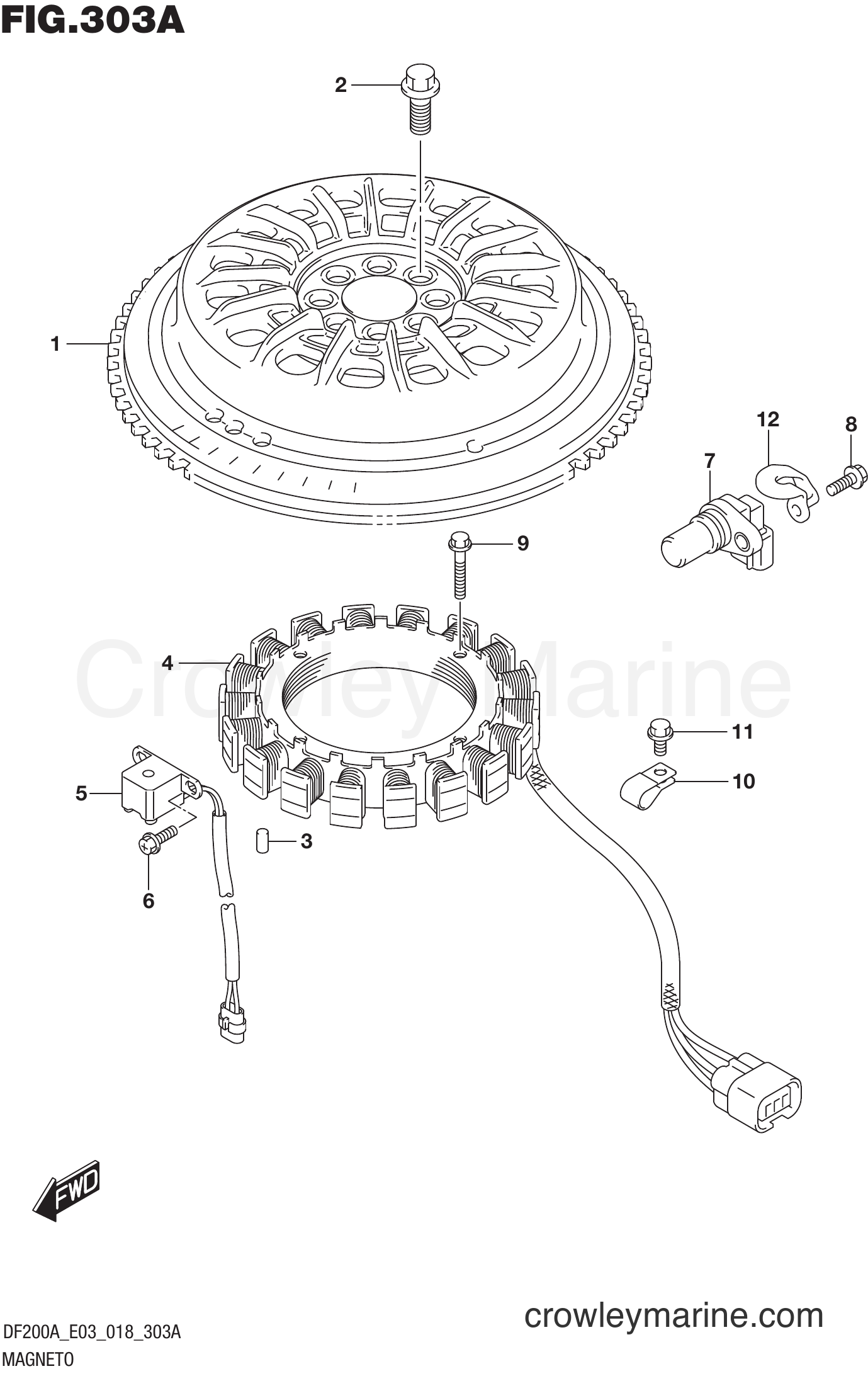Suzuki Marine DF200AT 810001~ - MAGNETO