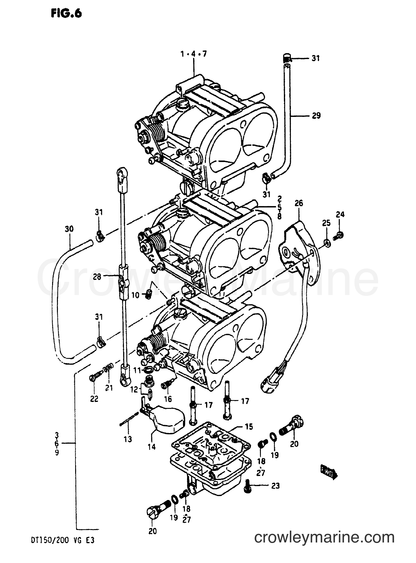 Suzuki Marine DT150SS - CARBURETOR