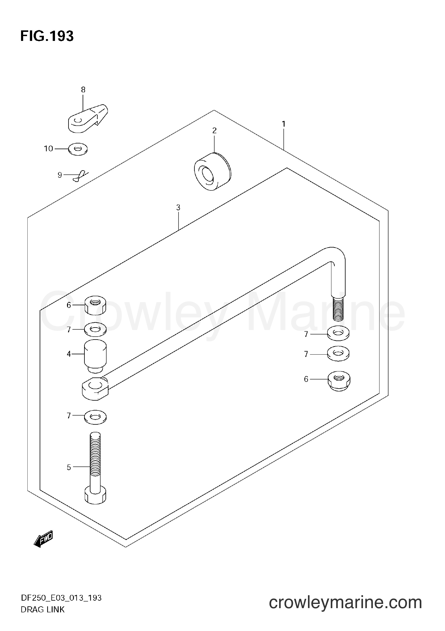 Suzuki Marine DF200 310001~ - DRAG LINK