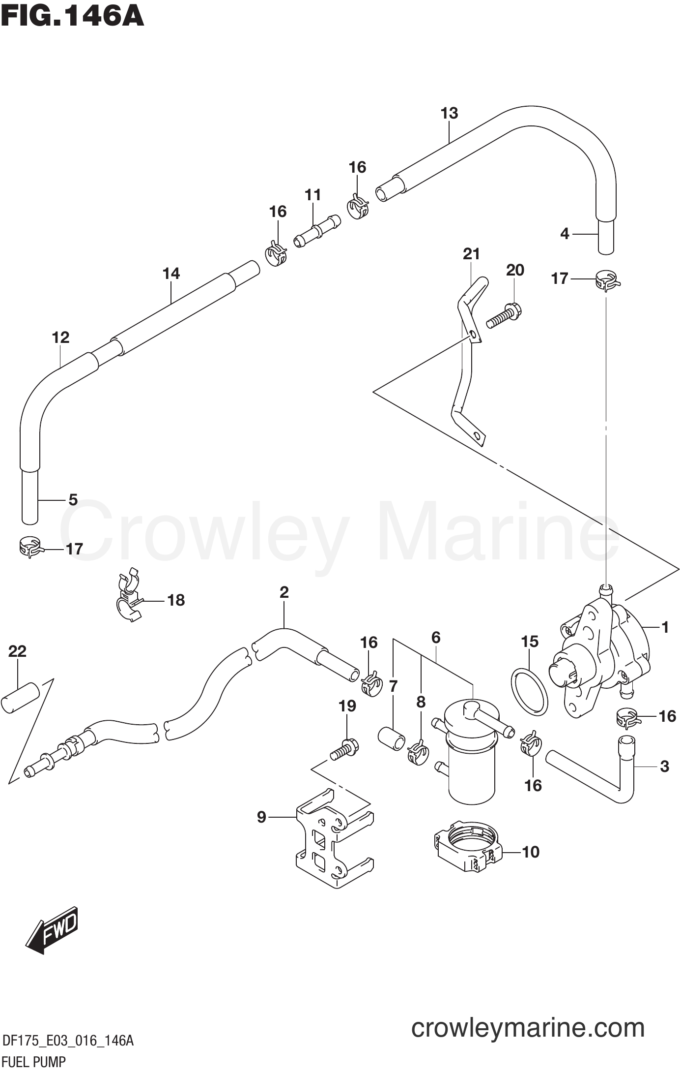 Suzuki Marine DF175ZG 610001~ - FUEL PUMP