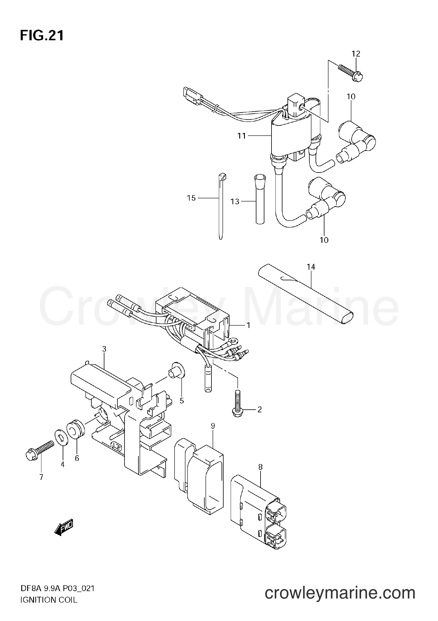 Suzuki Marine DF9.9A - RECTIFIER / IGNITION COIL