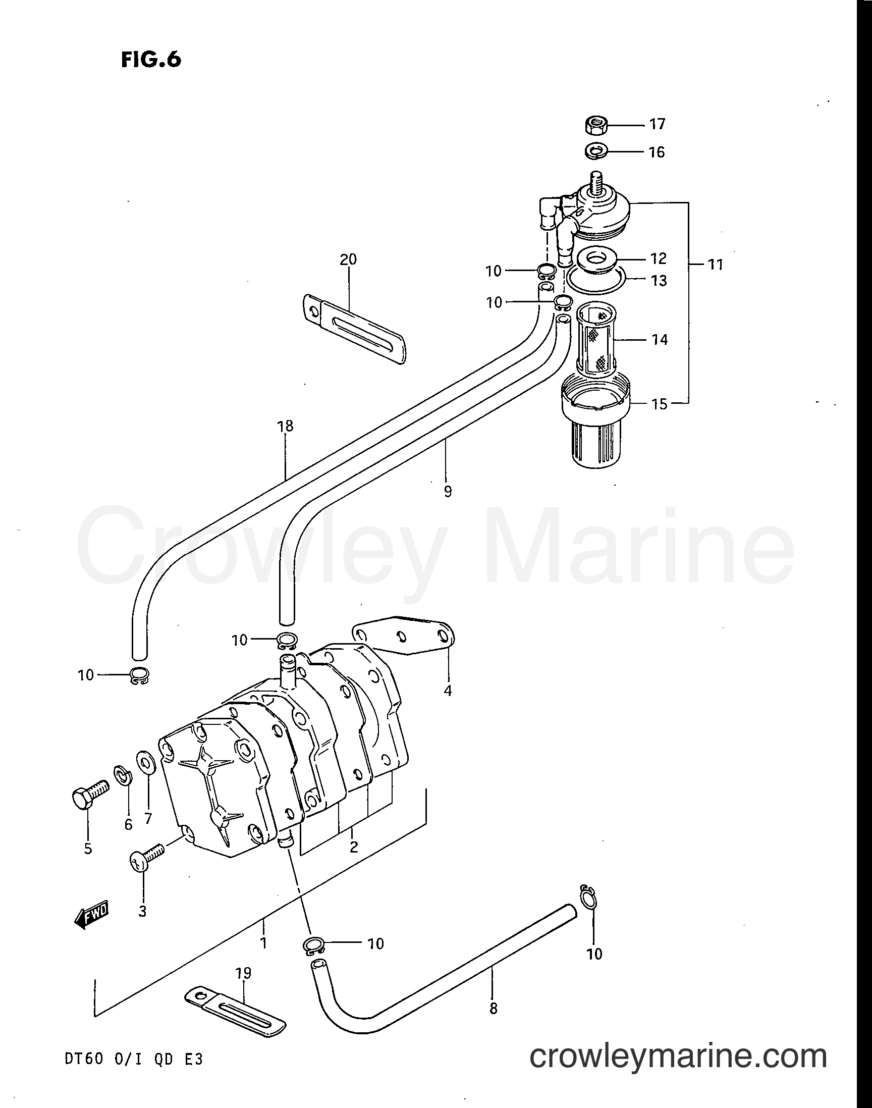Suzuki Marine DT60 - FUEL PUMP