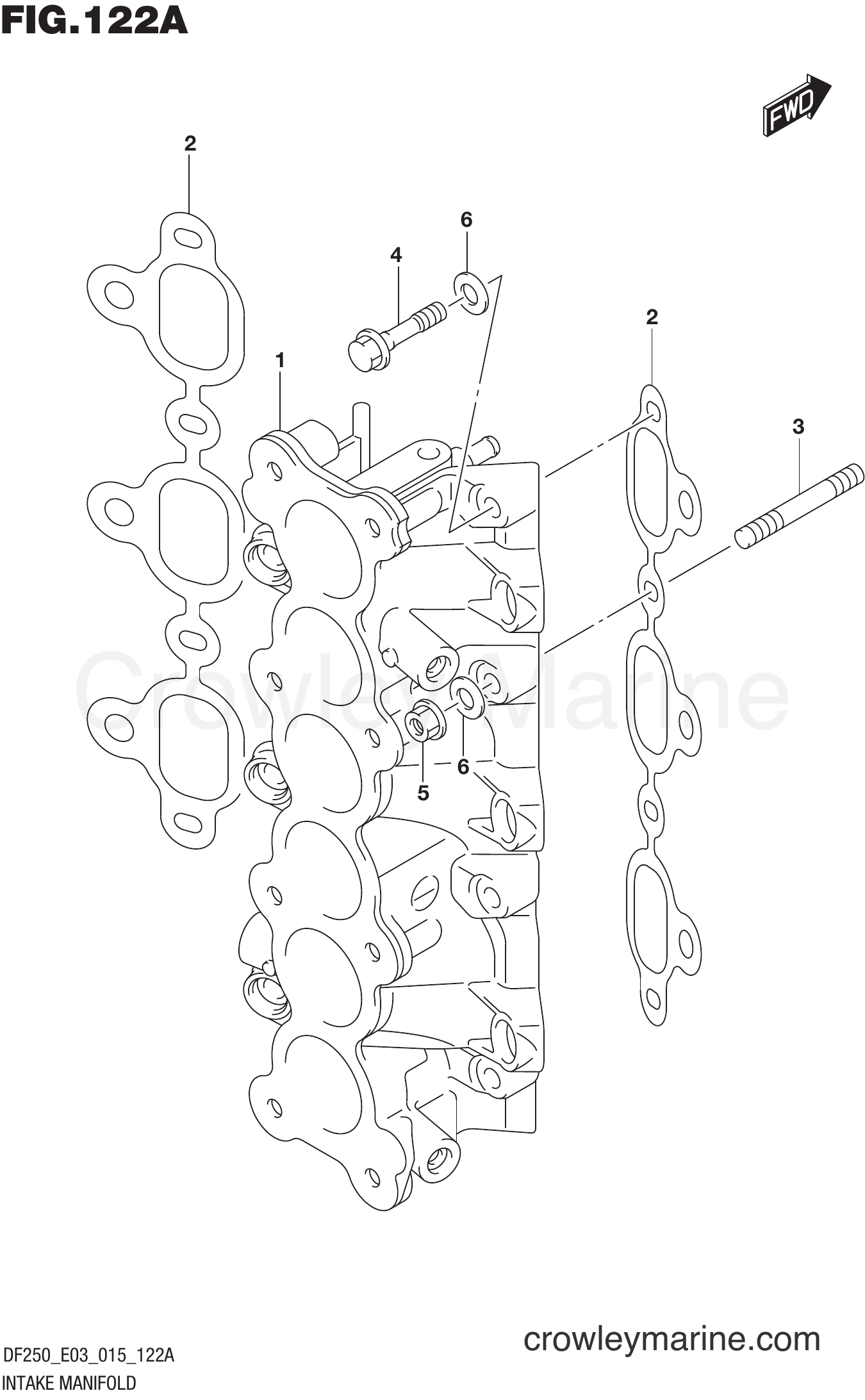 Suzuki Marine DF250T 51001~ - INTAKE MANIFOLD