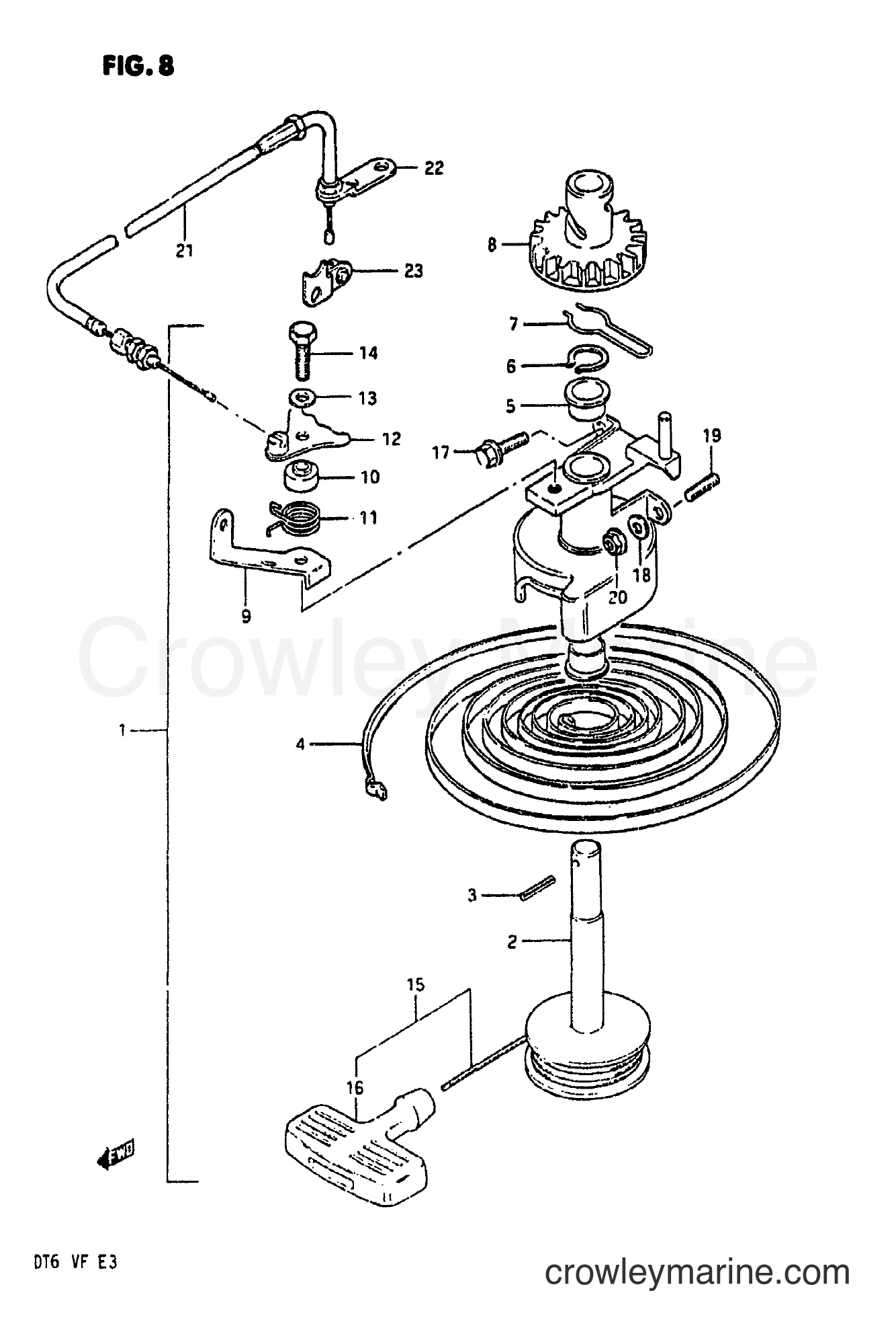 STARTER - 1984 Two-Stroke Outboard 6 DT6 | Crowley Marine
