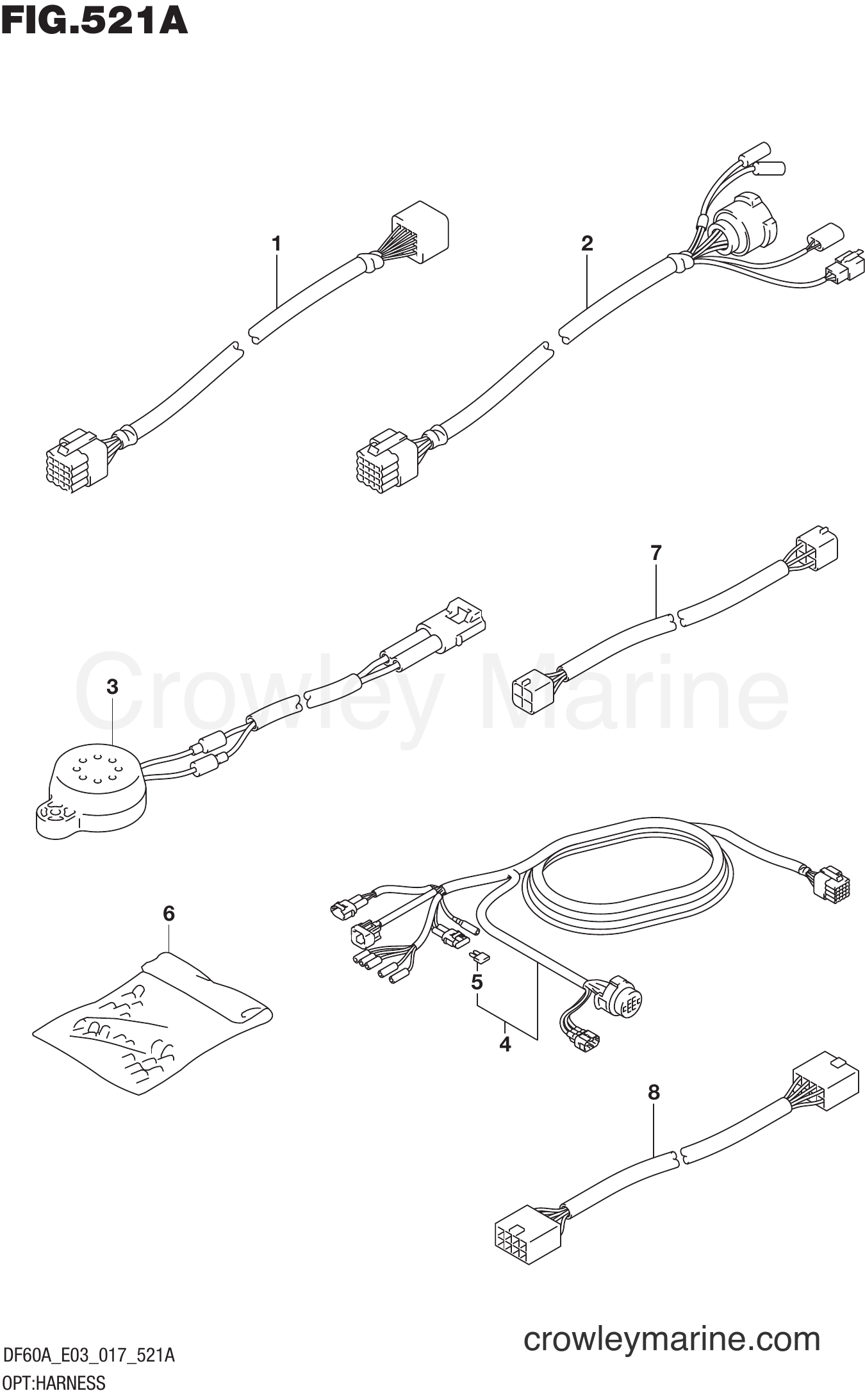 Suzuki Marine DF60A 710001~ - OPT:HARNESS