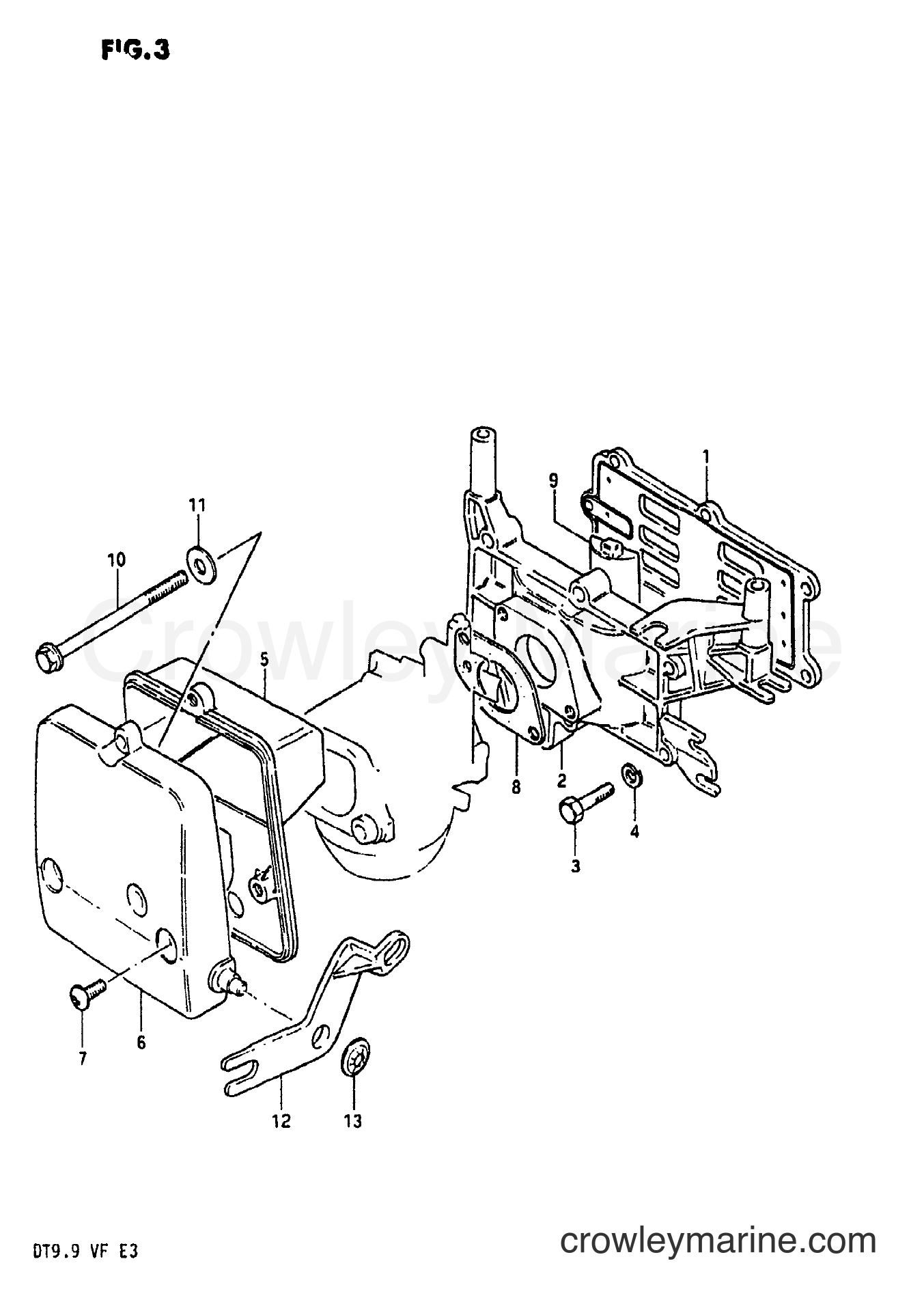 Suzuki Marine DT9.9 - INLET CASE