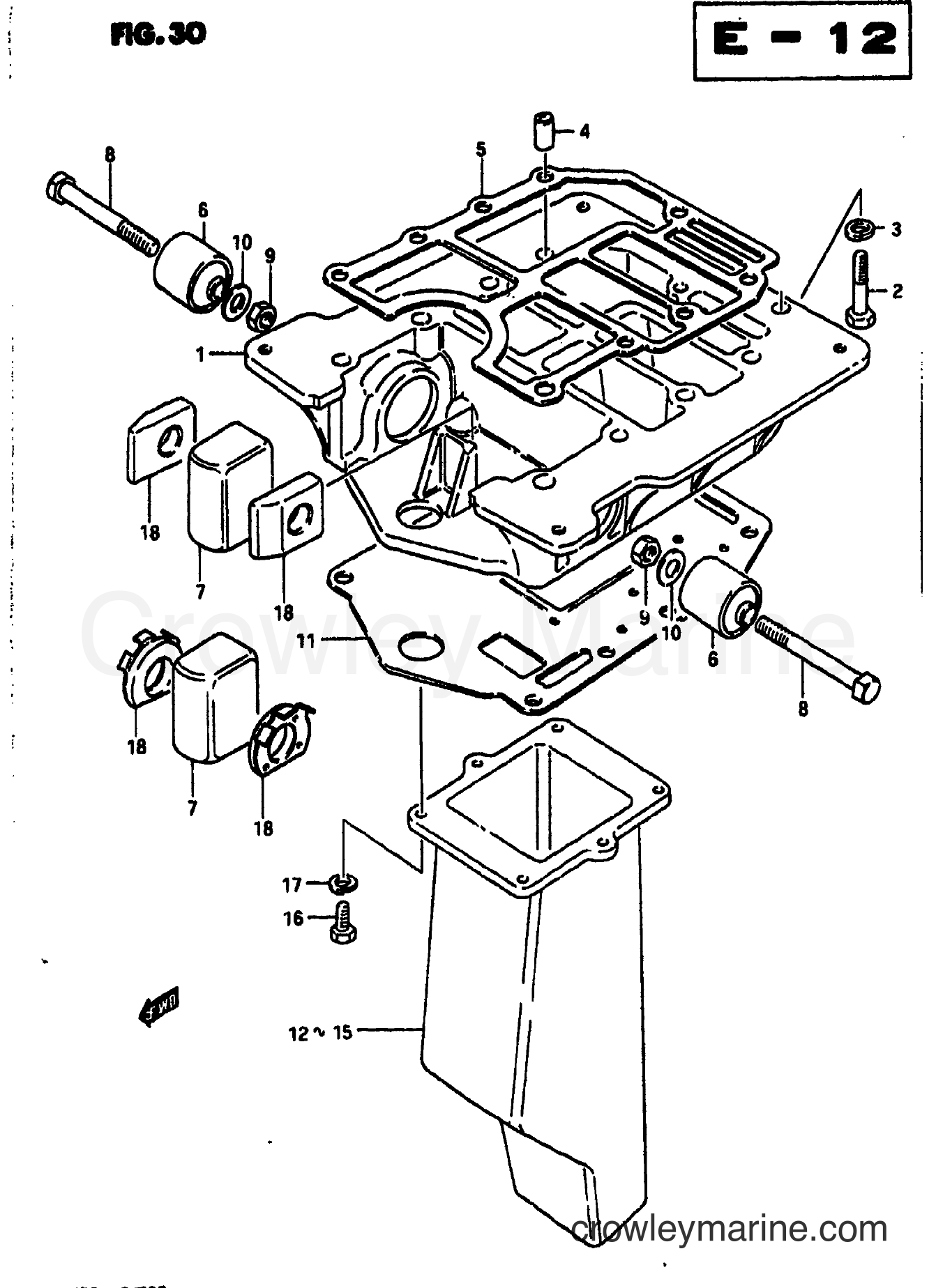 Suzuki Marine DT85 - ENGINE HOLDER