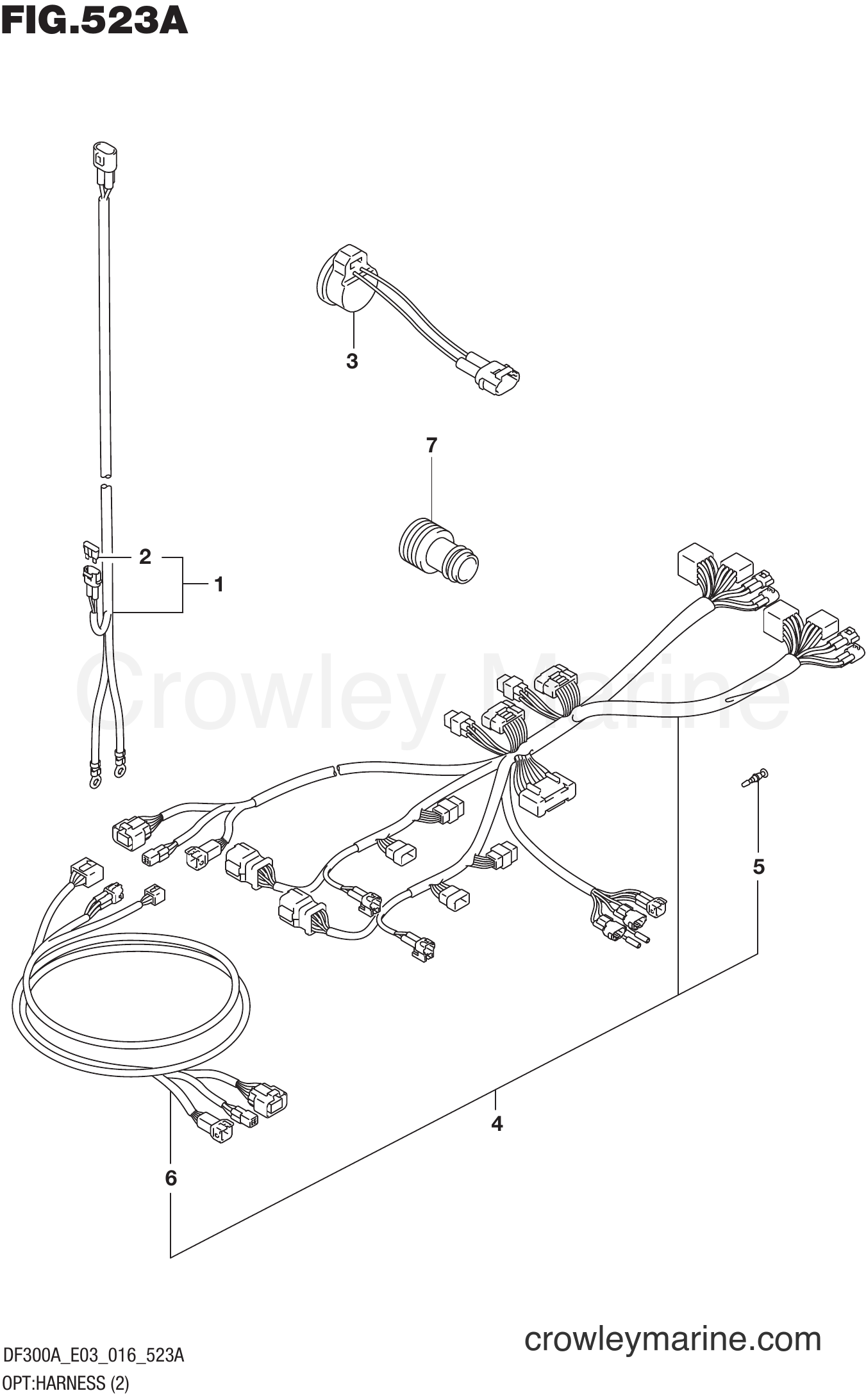 Suzuki Marine DF300AP 610001~ - OPT:HARNESS (2)