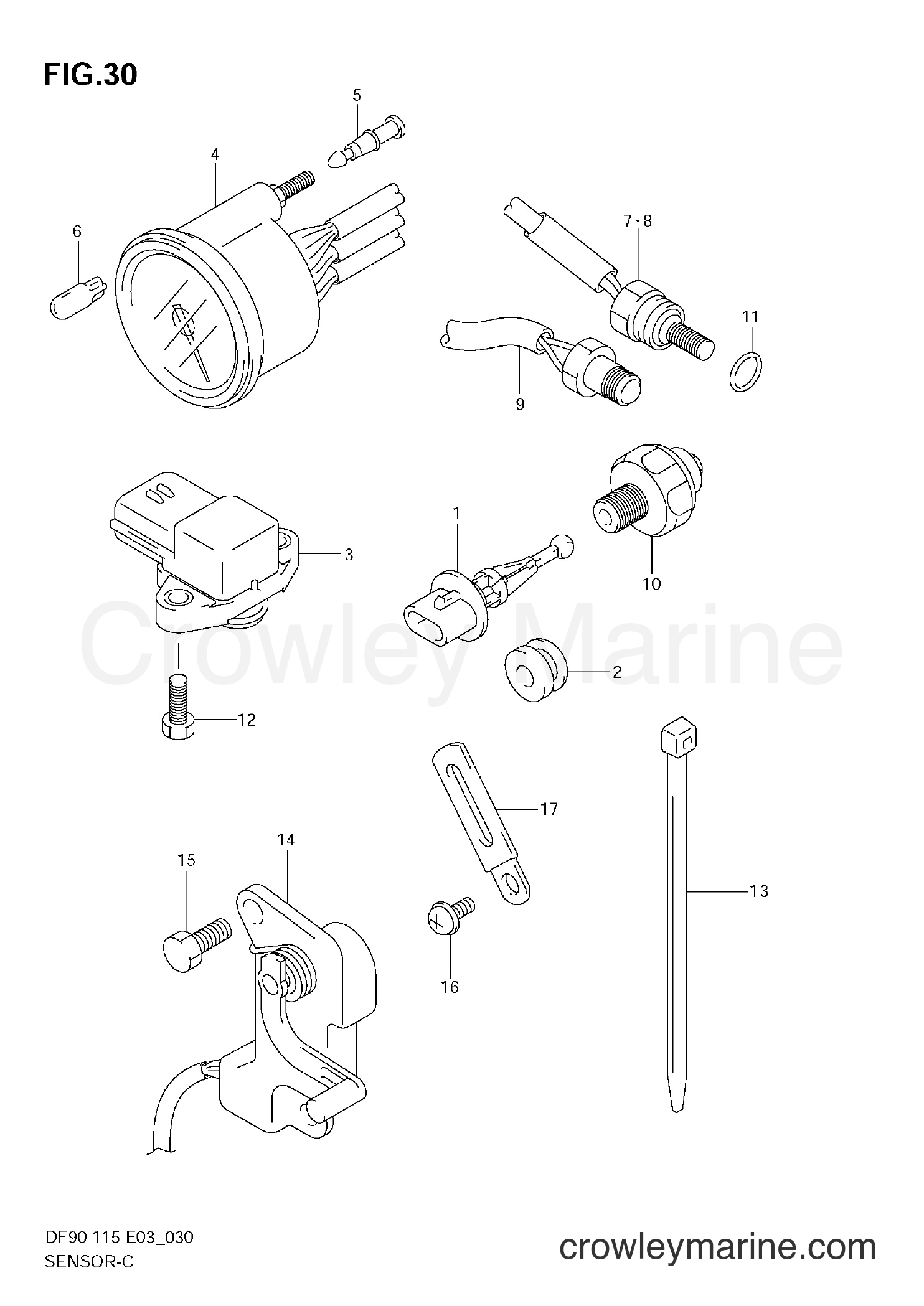 Suzuki Marine DF100 - SENSOR