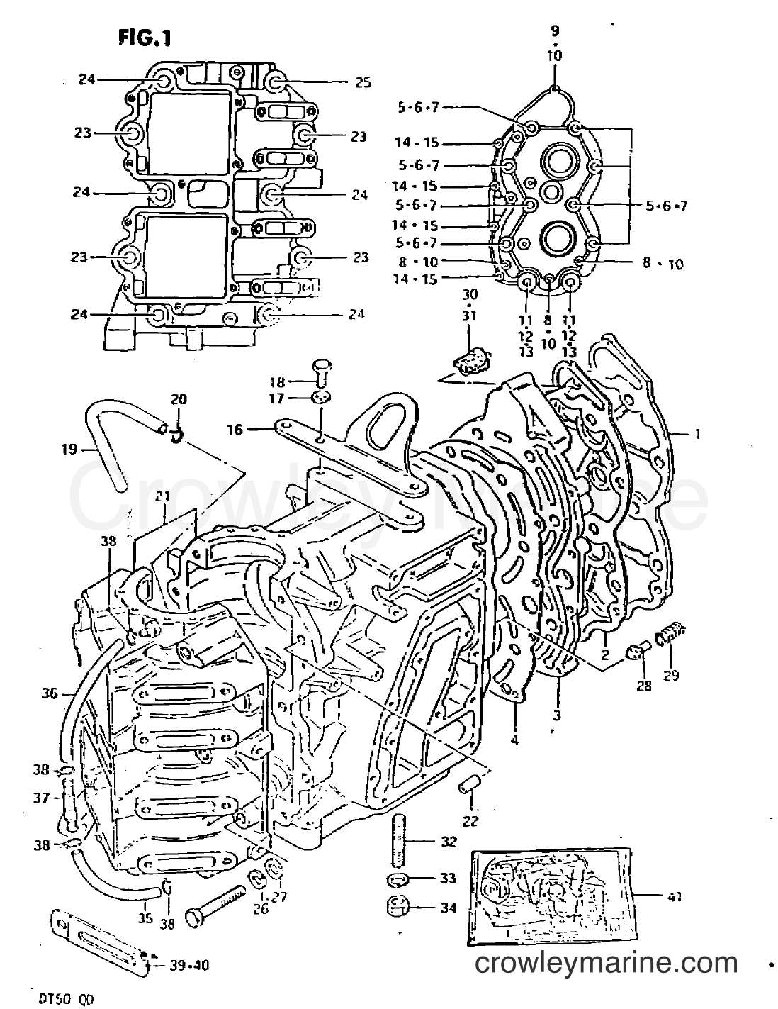 Suzuki Marine DT50 - CYLINDER