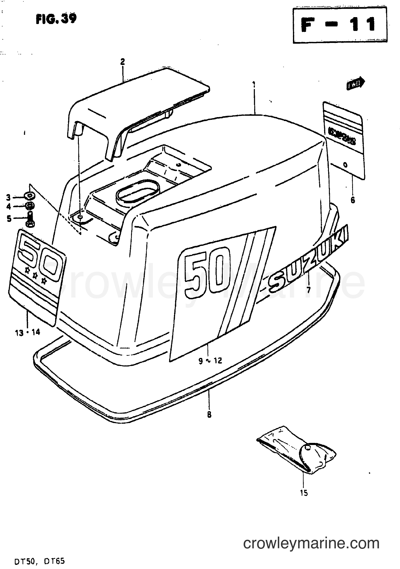 Suzuki Marine DT65 - ENGINE COVER