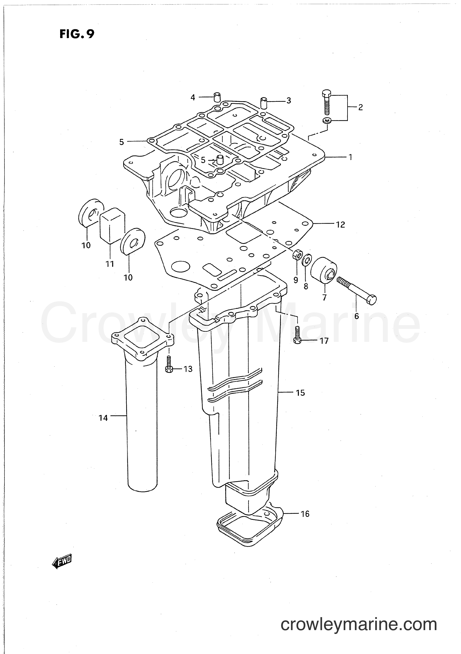 Suzuki Marine PU55 - ENGINE HOLDER