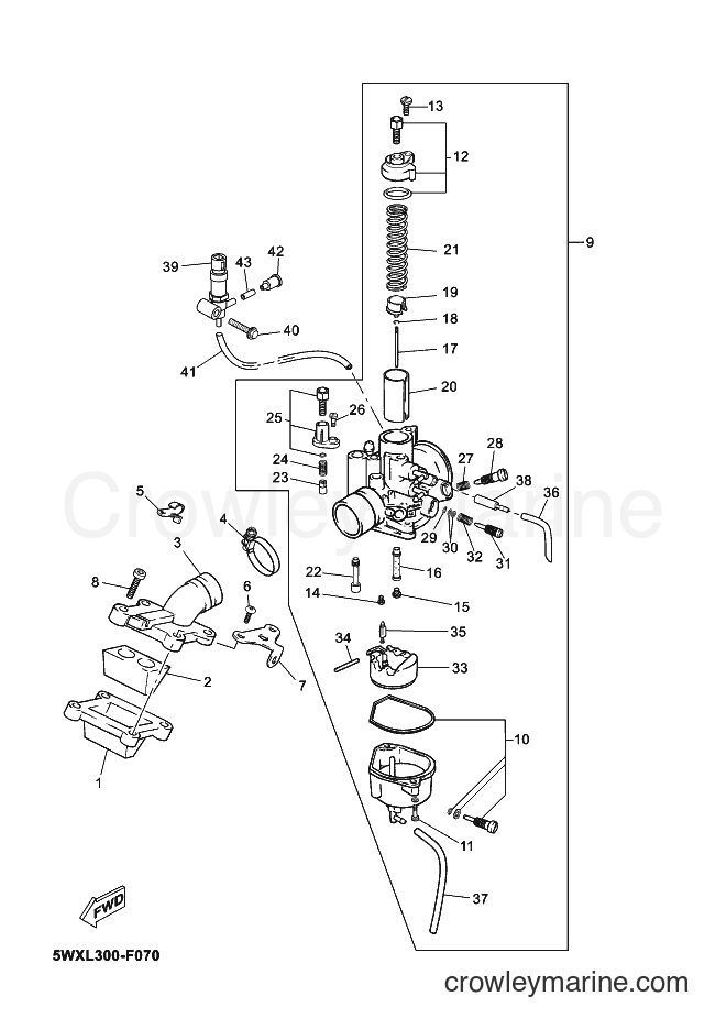 2011 Scooter TZR50 - TZR50 (1HD1) [050] - CARBURETOR