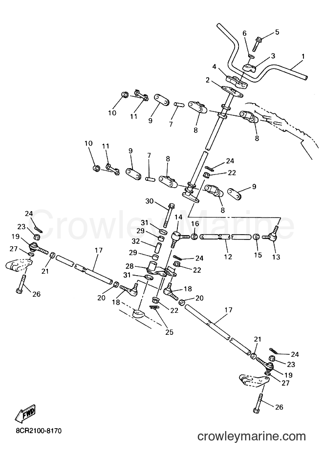 Yamaha Motors VX600XT (8CR2) [020] - STEERING