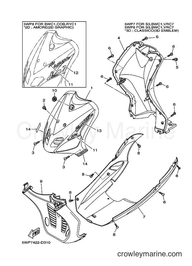 Yamaha Motors AL115 (5WP8) [010] - LEG SHIELD