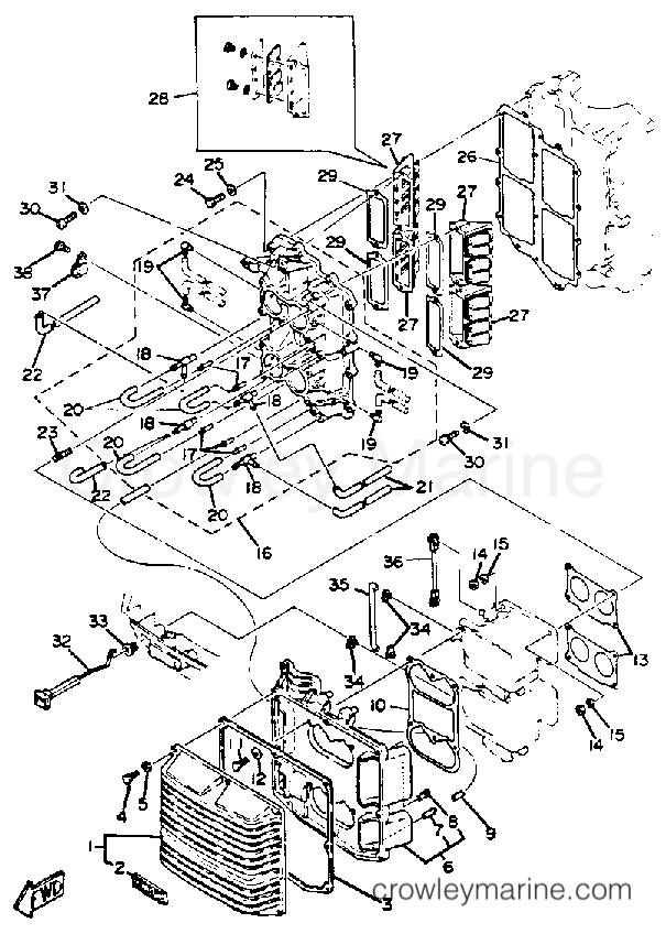 Yamaha Motors 115ETXK - INTAKE