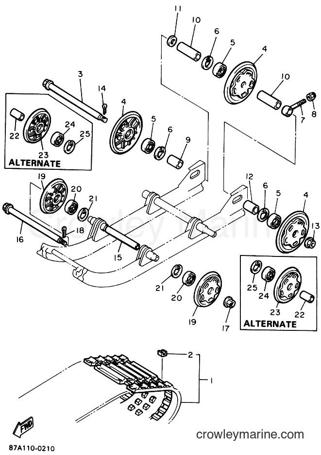 1991 Snowmobile SV125 - SV125 (87C2) [010] - TRACK SUSPENSION 1