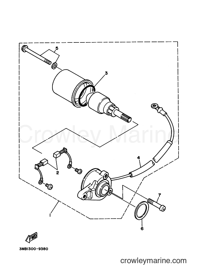 2000 Dirt Bike TDR125 - TDR125 (4GX8) [020] - STARTING MOTOR