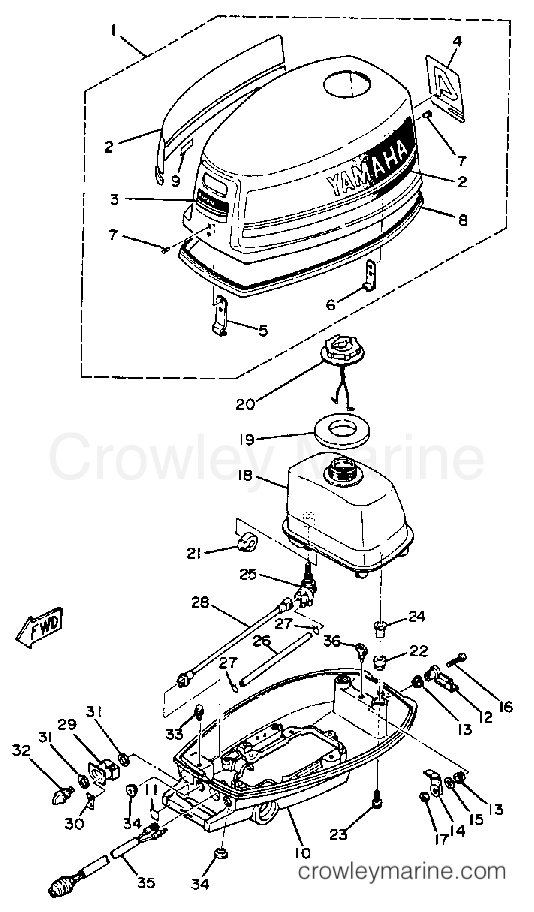 Yamaha Motors 4SK - COWLING FUEL
