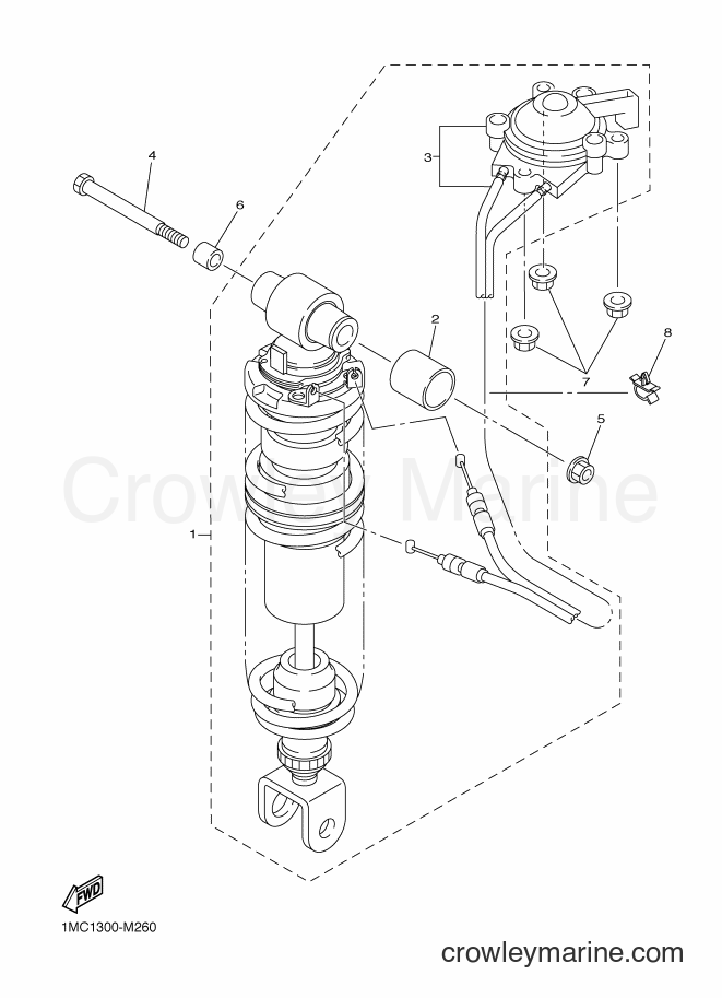 2013 Sport Bike FJR1300A - FJR1300A (1MC4) [010] - REAR SUSPENSION