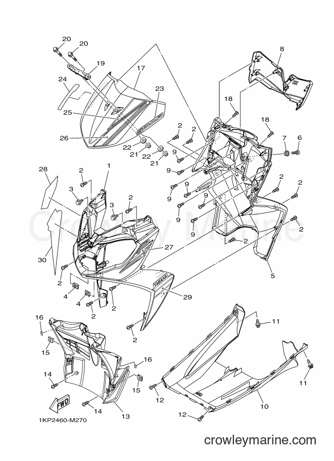 2013 Scooter AL115FX - AL115FX (1KPC) [010] - LEG SHIELD