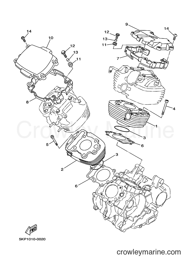 Yamaha Motors XVS650A (5SC5) [040] - CYLINDER