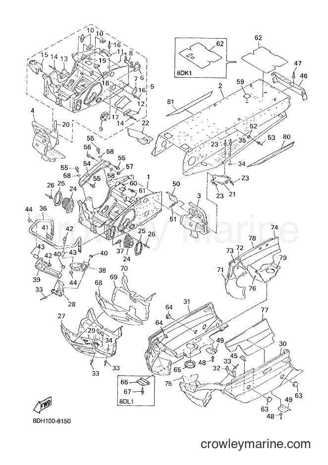 Yamaha Motors VX700ZH (8DL1) [020] - FRAME