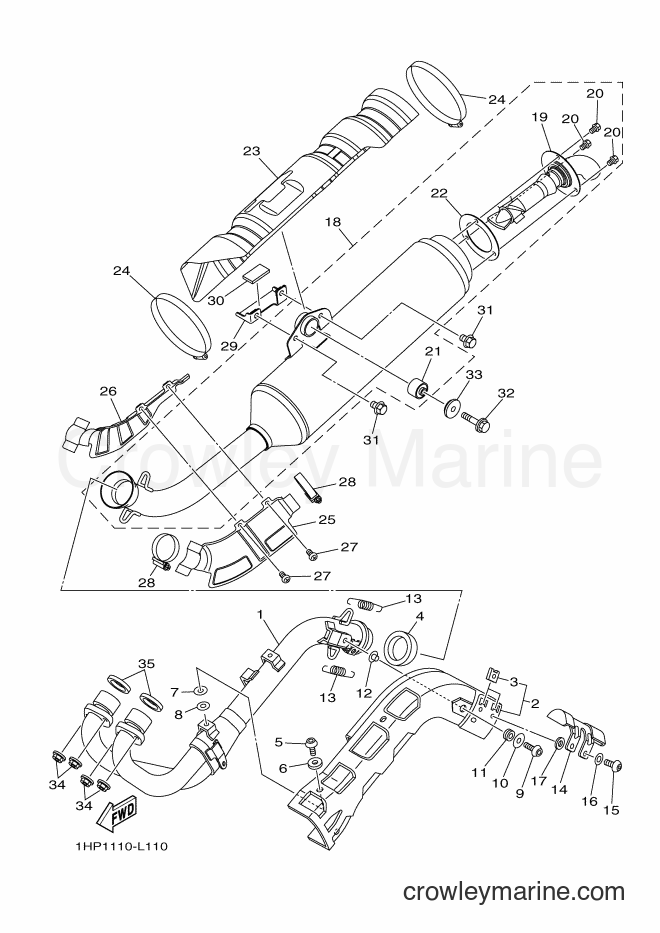 2012 ATV YFM700FWAD - YFM700FWAD (1HPA) [010] - EXHAUST