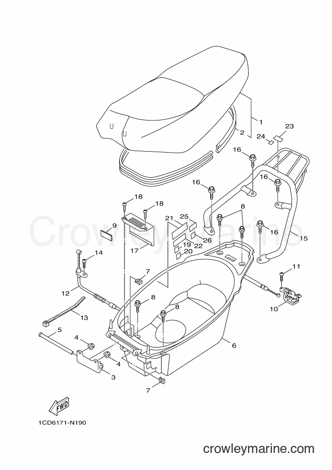Yamaha Motors YW50F (1CDC) [010] - SEAT
