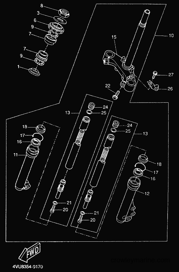 Yamaha Motors CW50 (5HG4) [010] - FRONT FORK