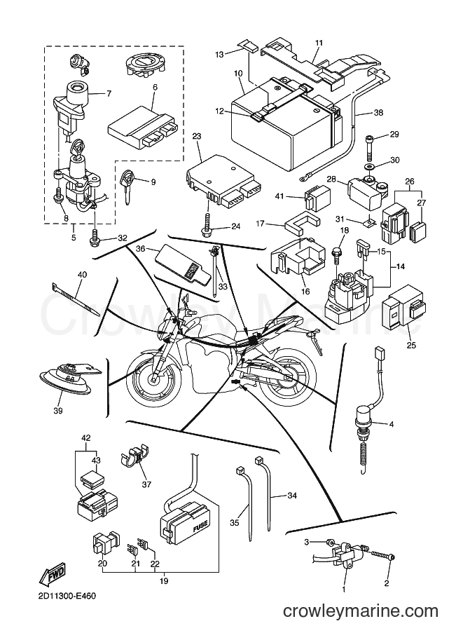 2006 Street Bike FZ1-N - FZ1-N (2D11) [080] - ELECTRICAL 2