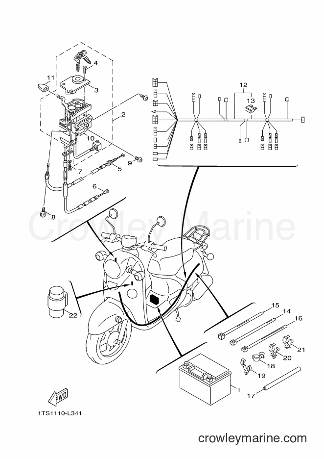 Yamaha Motors XC50 (1TS6) [010] - ELECTRICAL 2
