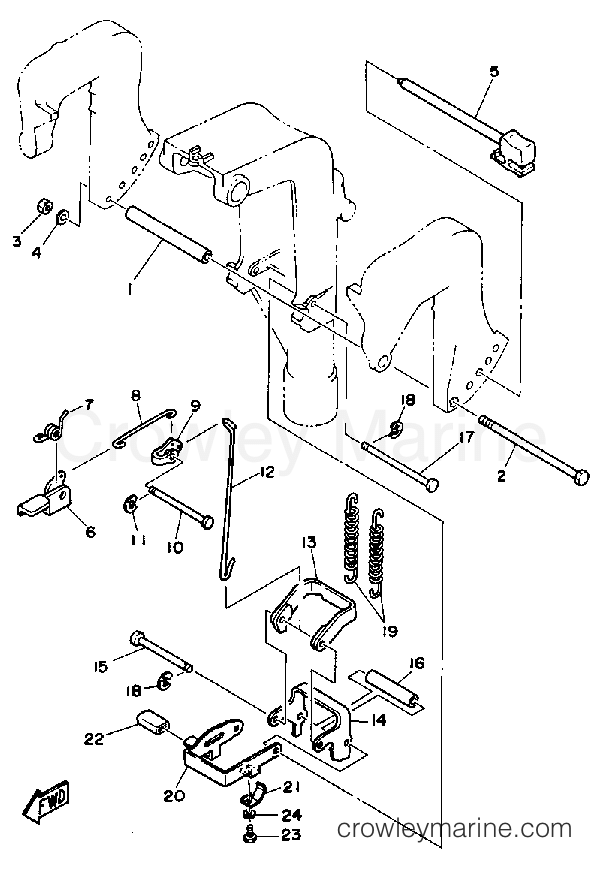 Yamaha Motors F9.9LG - BRACKET 2