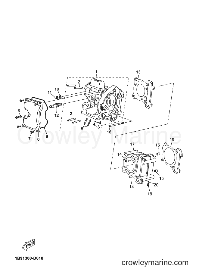 2012 Scooter YP125R - YP125R (2AB5) [060] - CYLINDER