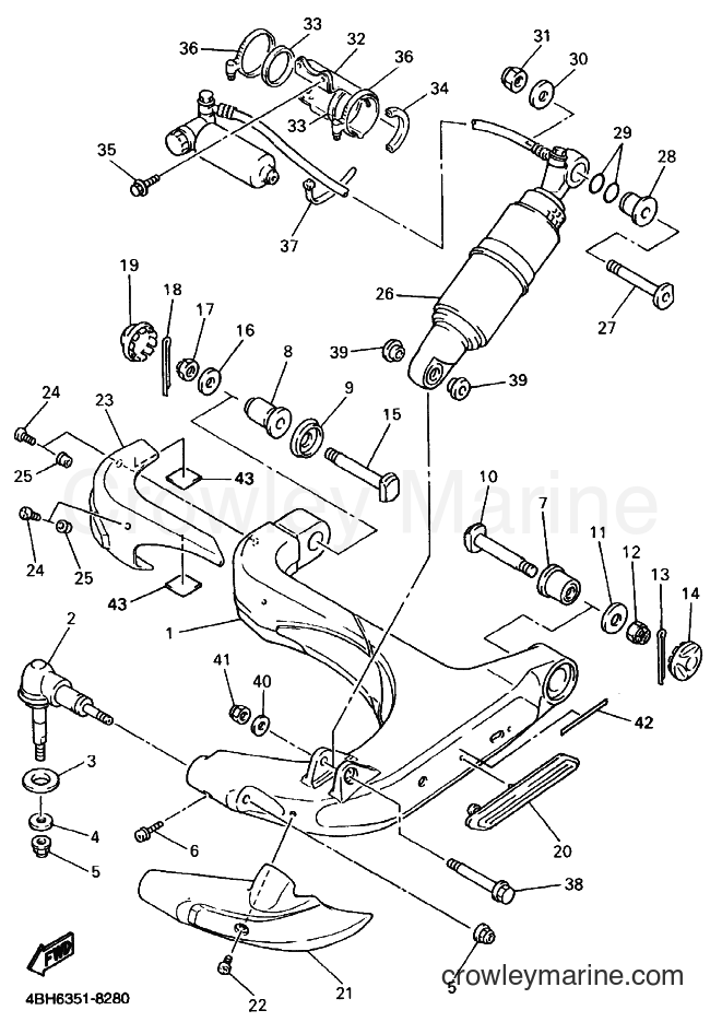 1998 Street Bike GTS1000A - GTS1000A (4FE7) [010] - STEERING 2