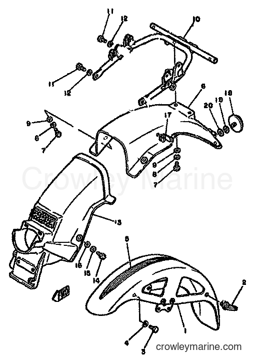 1981 Street Bike RD250LC - RD250LC (4L1) [999] - FENDER