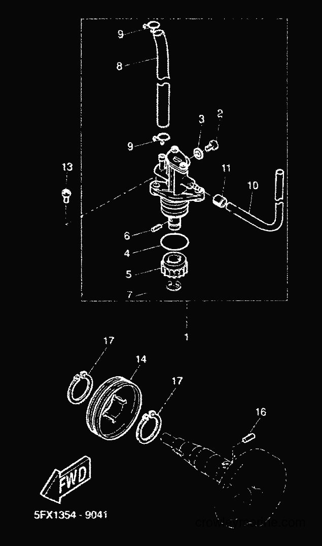 2000 Scooter CW50RS - CW50RS (5FXF) [010] - OIL PUMP