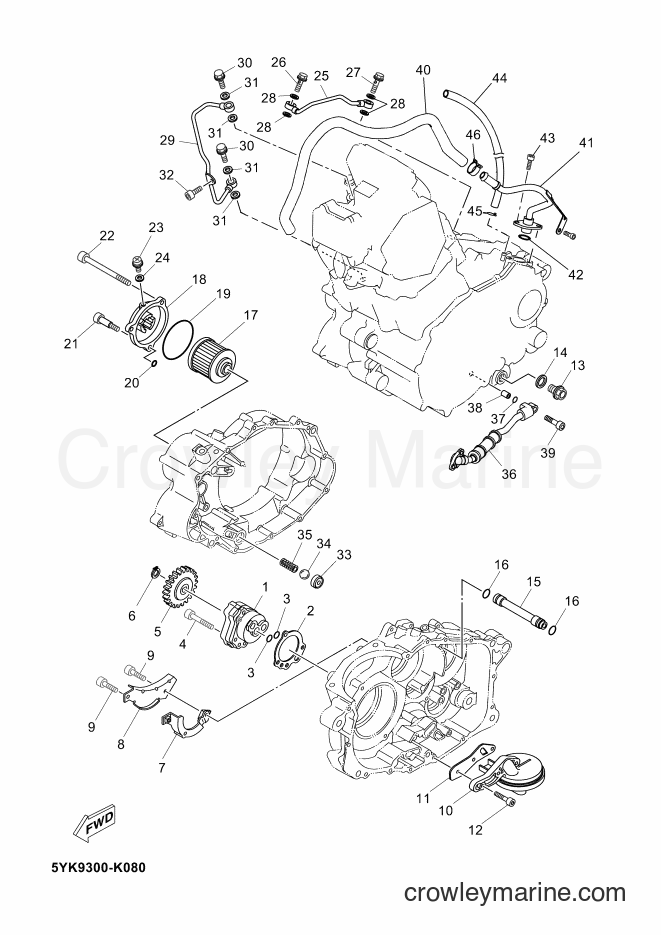 2012 Street Bike MT03 - MT03 (2BF1) [030] - OIL PUMP