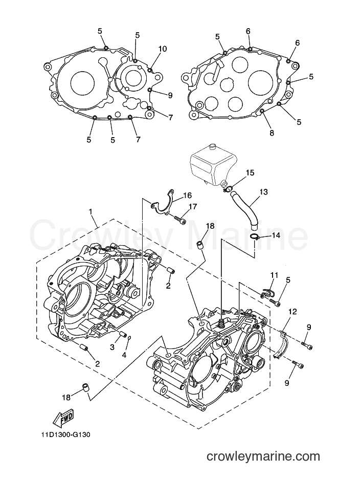 2008 Dirt Bike XT660Z - XT660Z (11D1) [030] - CRANKCASE