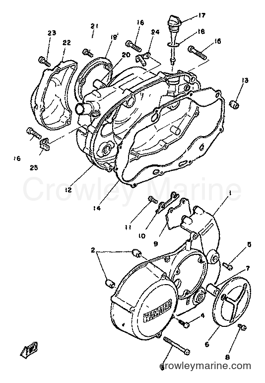 Yamaha Motors RD350LC (4L0) [999] - CRANKCASE COVER 1